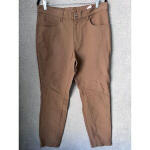 State and Liberty Pants Mens 36x30 Brown Athletic‎ Fit Stretch Tech Performance